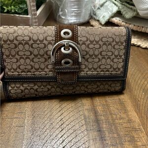 Coach Brown Signature Wallet